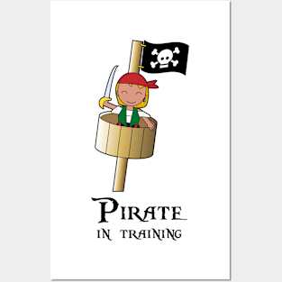 Pirate Girl in Training Posters and Art